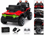 Kids Electric Ride-On Car for Boys & Girls – Red & Black  Car