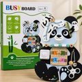 Panda Busy Board for Kids – Montessori Sensory Activity & Fine Motor Skills Educational Toy