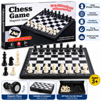 Magnetic Chess Game Portable Folding Chess Set Travel Chess Board for Kids & Adults Strategy Board Game
