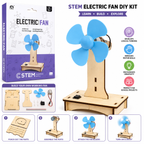 STEM Electric Fan DIY Science Kit – Wooden Assemble Series DIY Electric Fan Model for Kids Hands-on STEM Learning