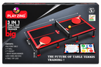 Play Zing 3-in-1 Table Top Ping Pong Trainer – Table Tennis, Ludo & Learning Board | 5+ Years
