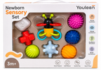 Youleen Newborn Sensory Set – Multi-Texture Baby Sensory Toys | 3 Months+
