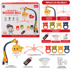 Projection Bedside Bell Baby Crib Mobile with Remote Control, Music & Projection – 0M+
