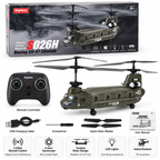 SYMA S026H Boeing CH-47 Chinook Remote Control Helicopter – 2.4GHz RC Aircraft for Kids