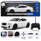 Bentley Continental Supersports 1:14 Scale Remote Control Car with Lights – White