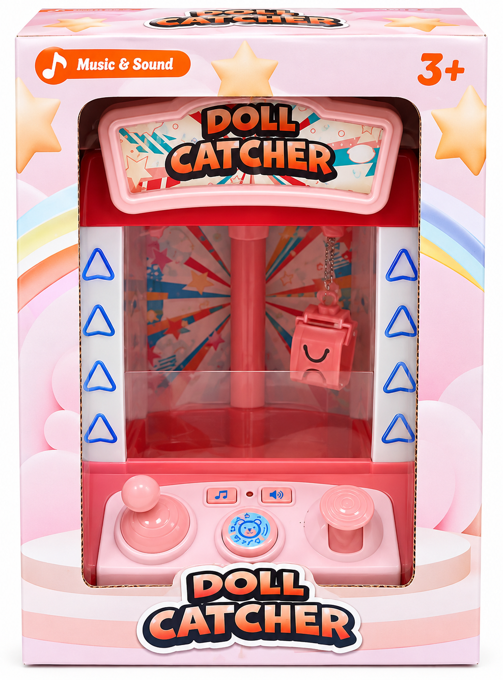 Doll Catcher Mini Claw Machine Toy with Light, Music & Sound – Kids Arcade Game
