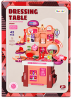 Kids Dressing Table Play Set – 42 Pcs Pretend Makeup & Beauty Salon Role Play Set – 3+ Years