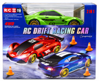 2-in-1 RC Drift Racing Car – 4WD Remote Control Sports Car for Kids – Green – 6+ Years