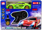 2-in-1 RC Drift Racing Car – 4WD Remote Control Sports Car for Kids – Green – 6+ Years