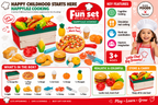 Little Chef Happy Cooking Fun Set – Pretend Play Food Cutting & Kitchen Set for Kids