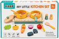 KABI My Little Kitchen Set – Wooden Pretend Cooking & Role Play Set for Kids 36M+
