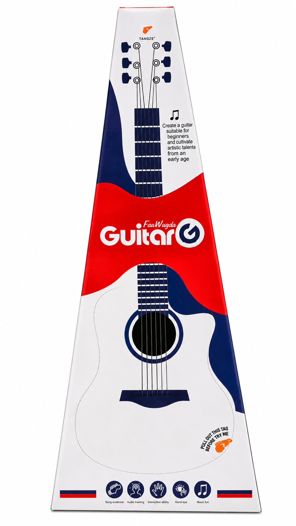 FunWingda Kids Acoustic Wooden Guitar – Musical Instrument & Learning Guitar Toy