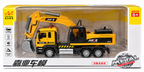 Metal Truck with Excavator Construction Vehicle Toy for Kids
