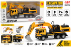 Metal Truck with Excavator Construction Vehicle Toy for Kids
