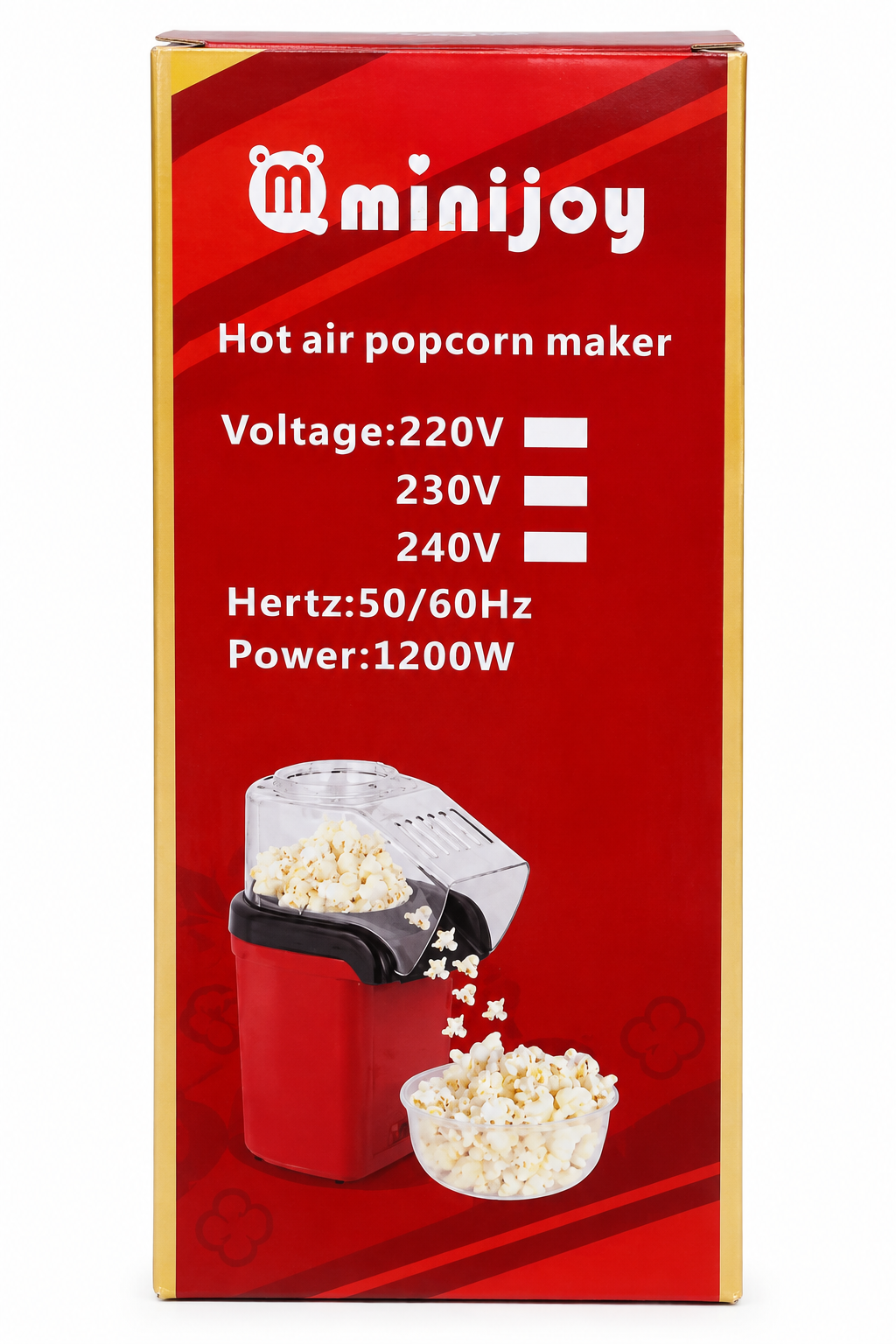 Minijoy Oil-Free Snack Maker – Hot Air Popcorn Maker Machine