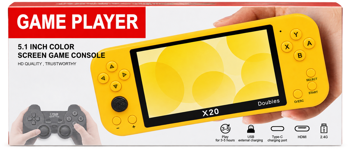 Game Player X20 5.1-Inch Portable Video Game