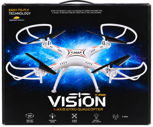 BigFun V-MAX HX763 6-Axis Gyro RC Quadcopter Drone with 2.4GHz Remote Control