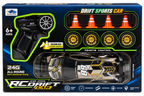 High Speed Remote Control Drift Sports Car with Remote Control & Roadblock Accessories