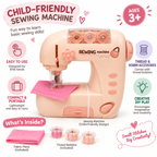 DIY Sewing Machine Toy for Kids – Pretend Play Sewing Machine Set, 3+ Years