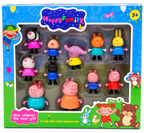 Happy Family Character Figure Set – 10 Pcs Family Toy Set for Kids 3+