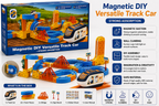 Magnetic DIY Versatile Track Car Set with Train – Creative Build & Play Track Set for Kids