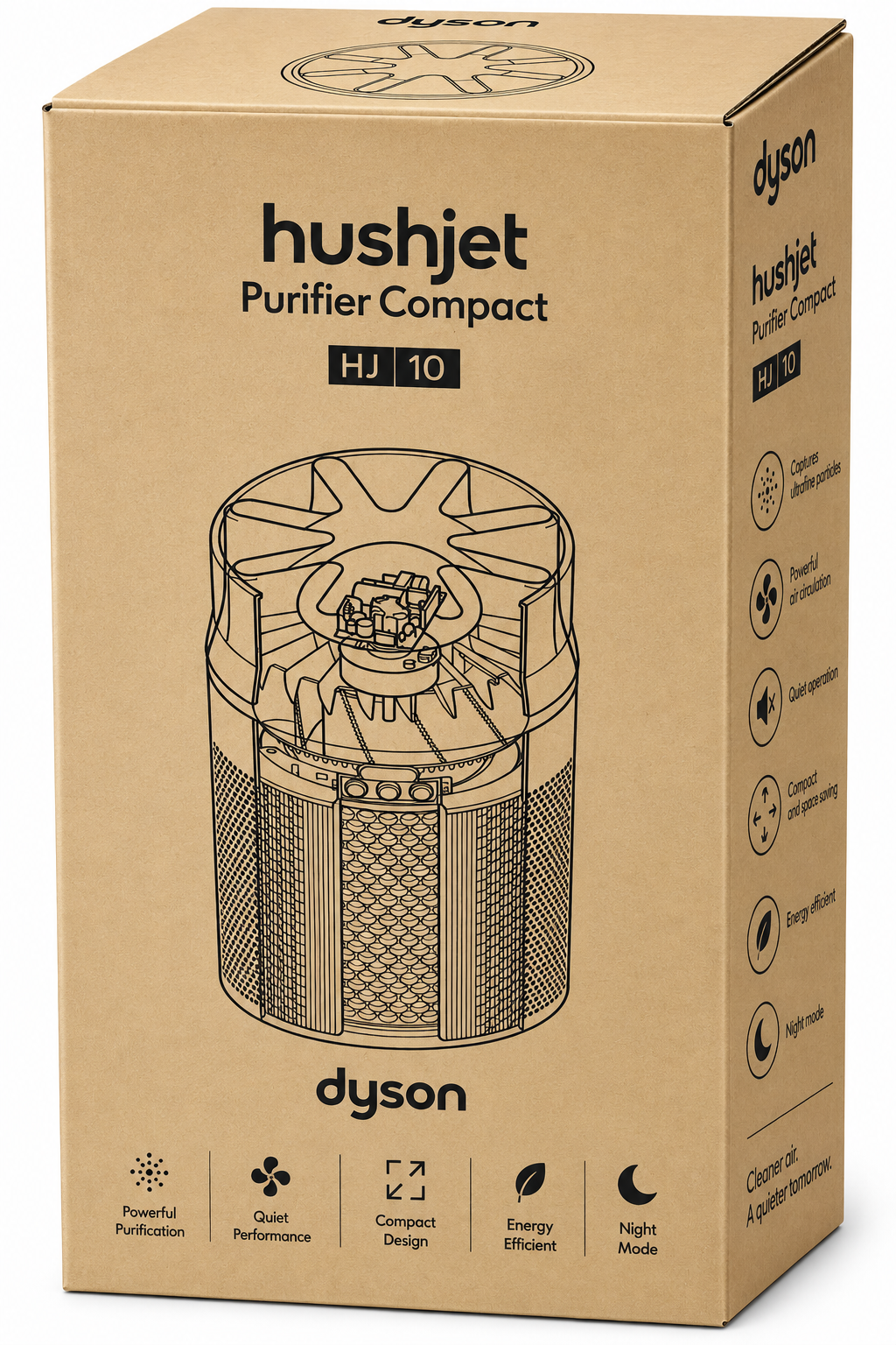 Dyson HushJet Purifier Compact HJ10 – Air Purifier White Silver (Copy)