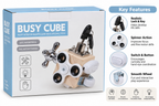 Busy Cube Montessori Educational Toy for Kids – Fine Motor Skills & Life Skills Activity