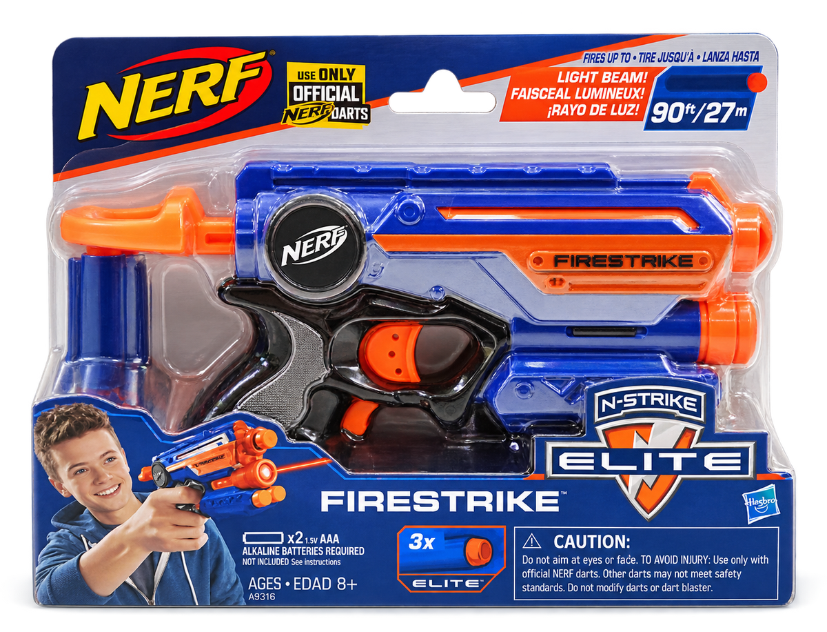 Habro NERF Gun Firestrike N-Strike Elite Toy Blaster for Kids, 8+ Years