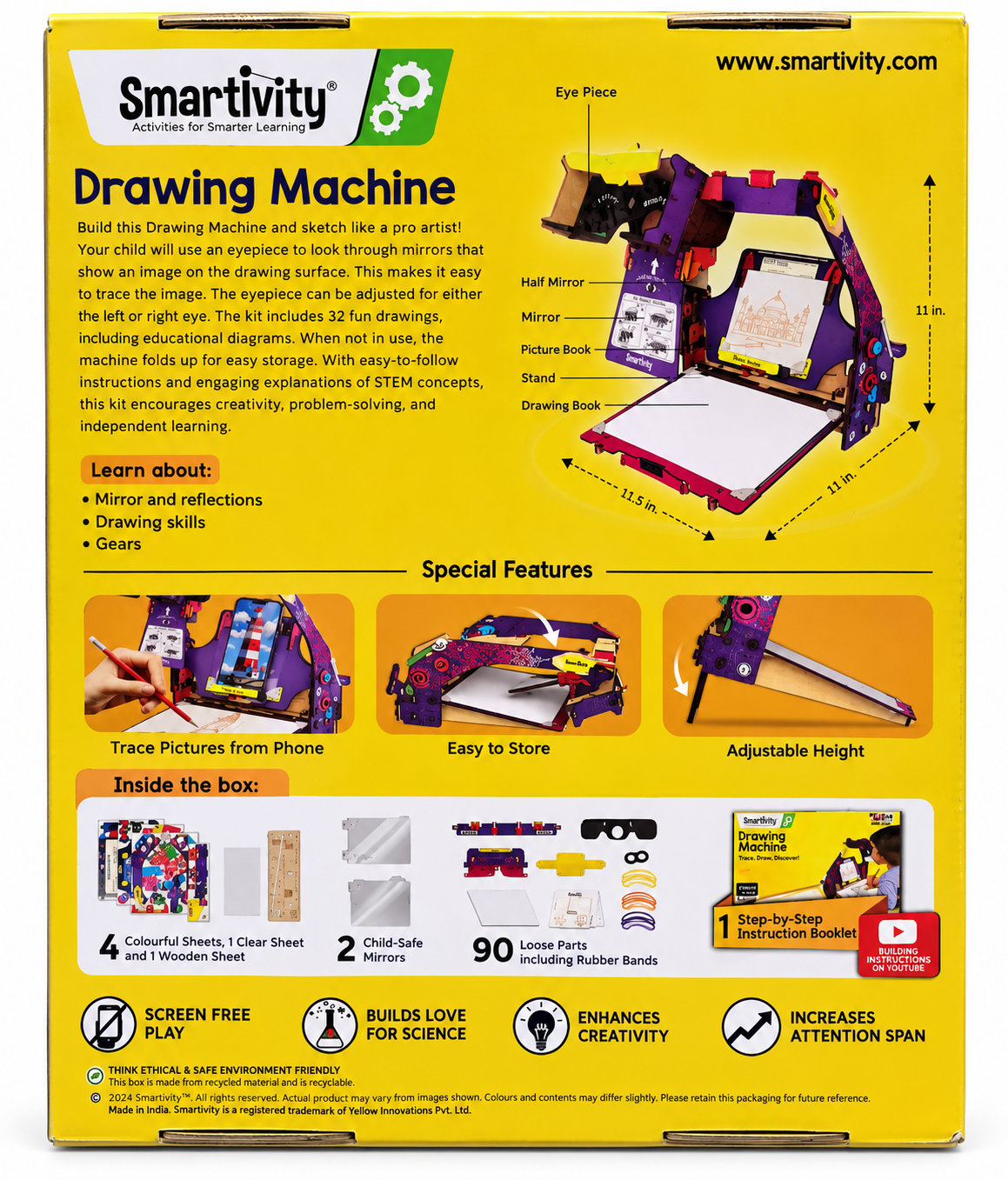 Smartivity Drawing Machine STEM Activity Kit for Kids 6+ Years