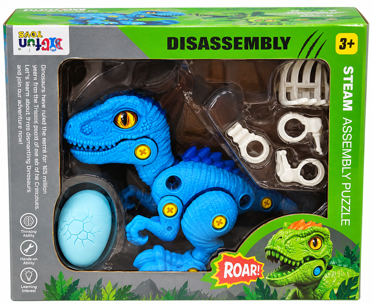 Dinosaur Disassembly STEM Assembly Puzzle Toy for Kids 3+ Years