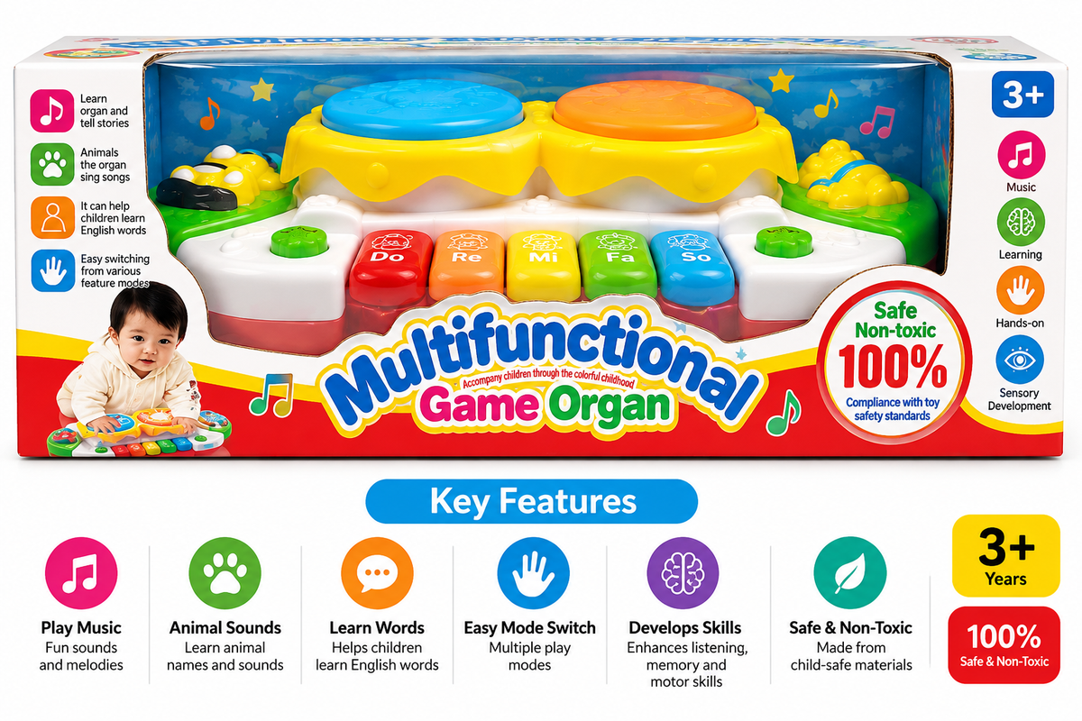 Multifunctional Game Organ Musical Toy for Kids – Early Learning Activity Toy