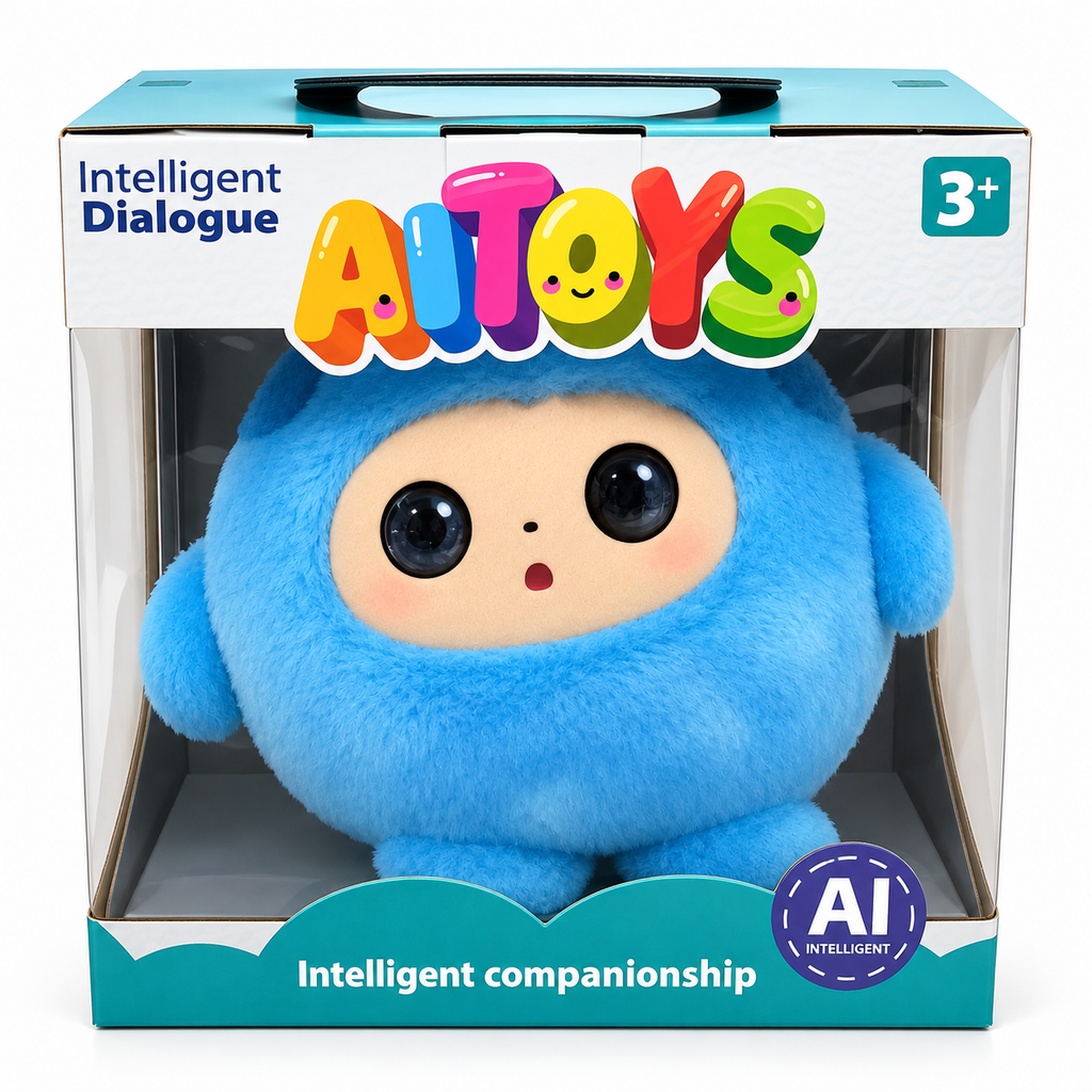 AI Intelligent Talking Plush Toy with Interactive Dialogue for Kids 3+ Years Assorted Color