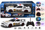 1:10 Scale Police Remote Control Car with Remote Control, Lights, Full Function & Multi-Direction Drive, Assorted Color, 6 Years+