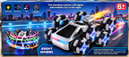 McCheng Stunt Remote Control Car with 360° Rotation, Lights & Music, Assorted Color – 6+ Years