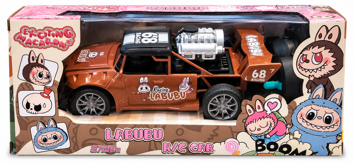 Labubu Remote Car Racing Car – 27MHz Remote Control Off-Road Car for Kids
