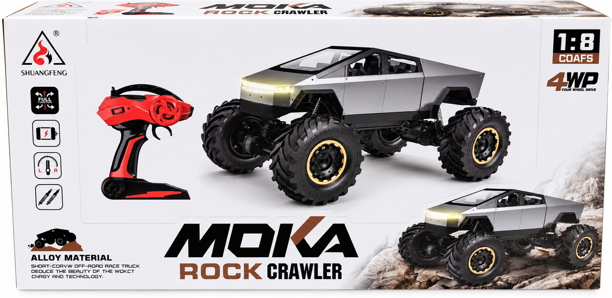 MOKA Rock Crawler 1:8 Scale 4WD Remote Control Off-Road Car