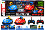 Remote Control 2.4GHz Bumper Car Set – 2 Player Football Racing & Collision Cars