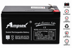 Amptek AT12-7.6 12V 7.6Ah Sealed Rechargeable Lead Acid Battery For Battery oprated Car