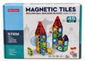 Maru & Sons Magnetic Tiles Rolling Ball Building Blocks 45 Pcs STEM Construction Set for Kids 3+