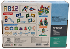 Maru & Sons Magnetic Tiles Rolling Ball Building Blocks 45 Pcs STEM Construction Set for Kids 3+