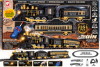 Classic Train Remote Control Toy with Smoke, Lights & Sound | 16-Piece Set