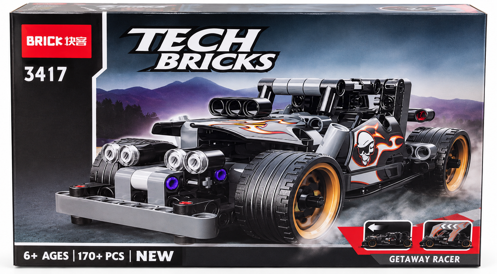 Tech Bricks 3417 Getaway Racer Building Blocks Set – 170+ Pcs