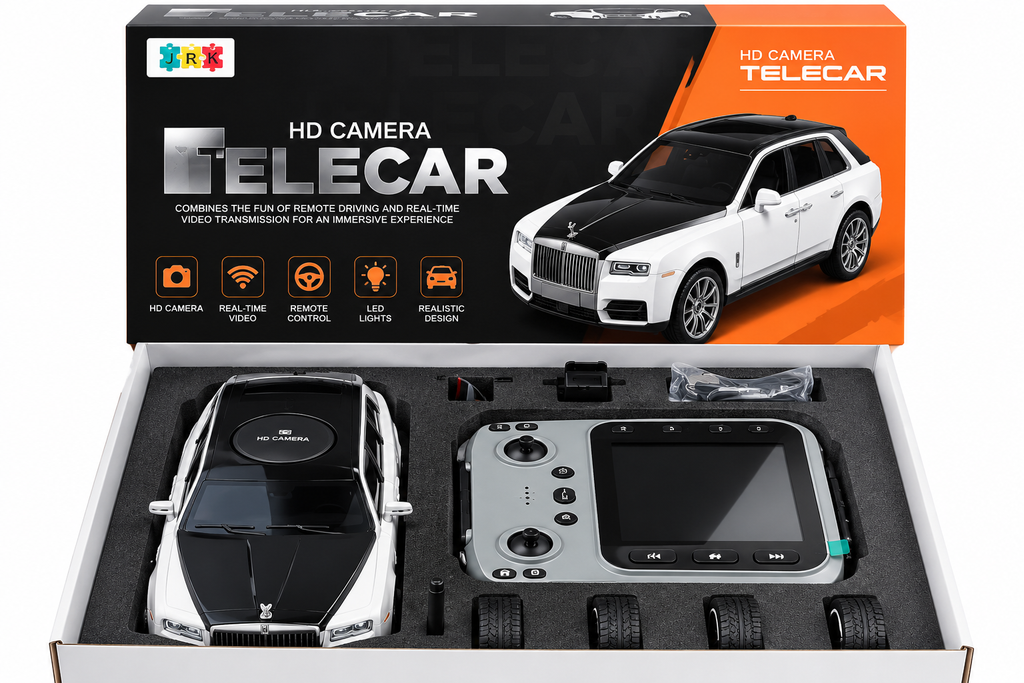 Telecar HD Camera Remote Control Car with Display Remote Control & Spare Wheels
