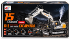 WL 15 Channel 2.4GHz Remote Control Die-Cast Metal Excavator