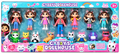 Gabby’s Dollhouse 12-Piece Character Figure Set – Gabby & Cute Kitty Friends Collectible Toys