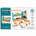 Kids Wooden Ice Cream & Coffee Machine Pretend Play Set – 36+ Months