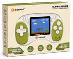 Sameo Super Genius Handheld Gaming Console – 500 Classic Games, 2.4" LCD Screen, 600mAh Battery Green