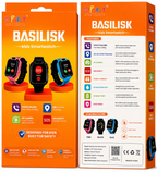 SPIKY BASILISK Kids Smartwatch with Voice Calling, LBS Location Tracking, HD Camera Black
