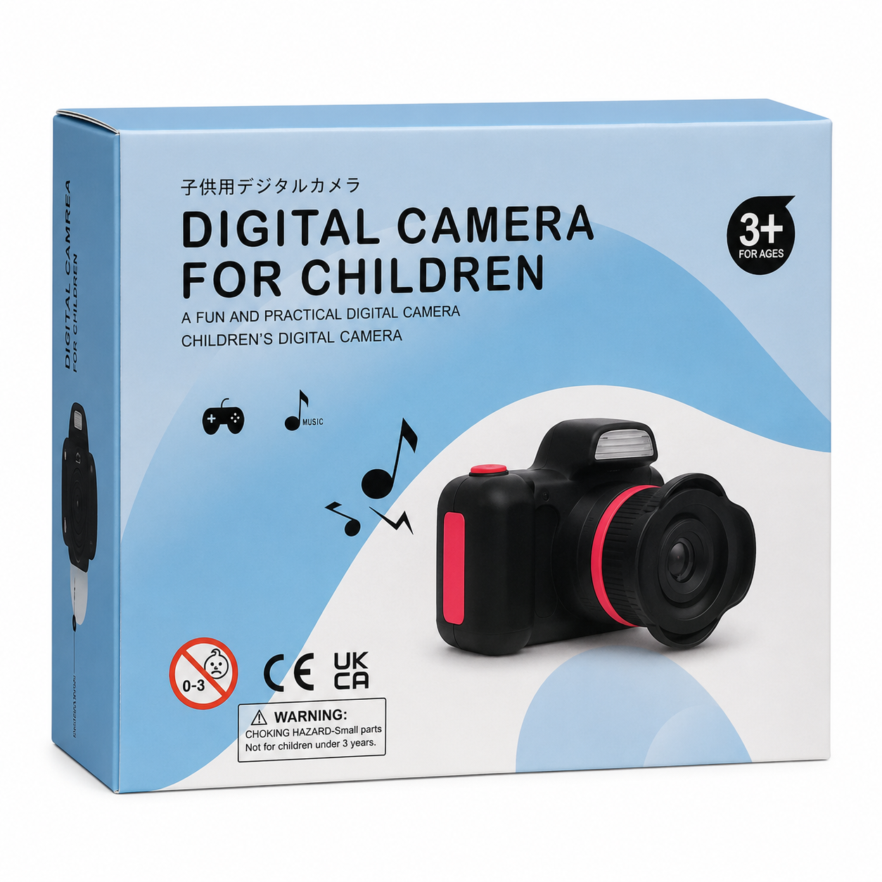 Kids Digital Camera with Games & Music – Children’s Photography Camera 3+