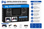 P6 Retro Game Console with 620 Classic Games & TV Support
